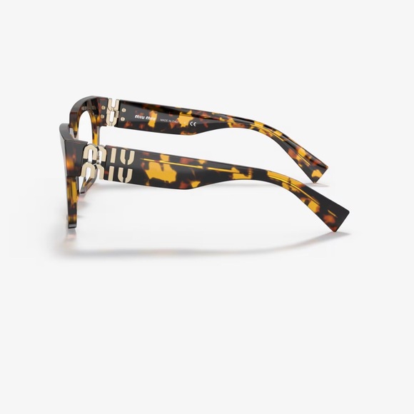 Miu Miu MU 04UV Honey Havana Eyeglasses Frames - Picture 4 of 12